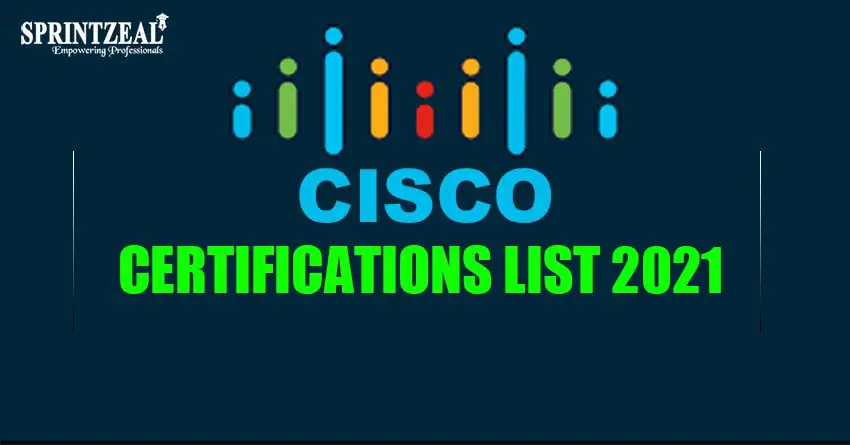 Cisco Certification List in 2021