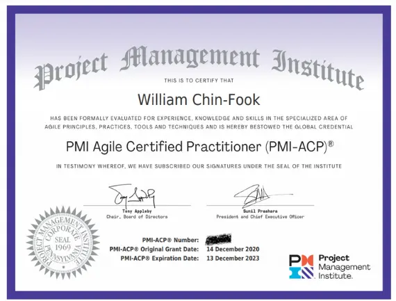 PMI - ACP® - Agile Certified Practitioner